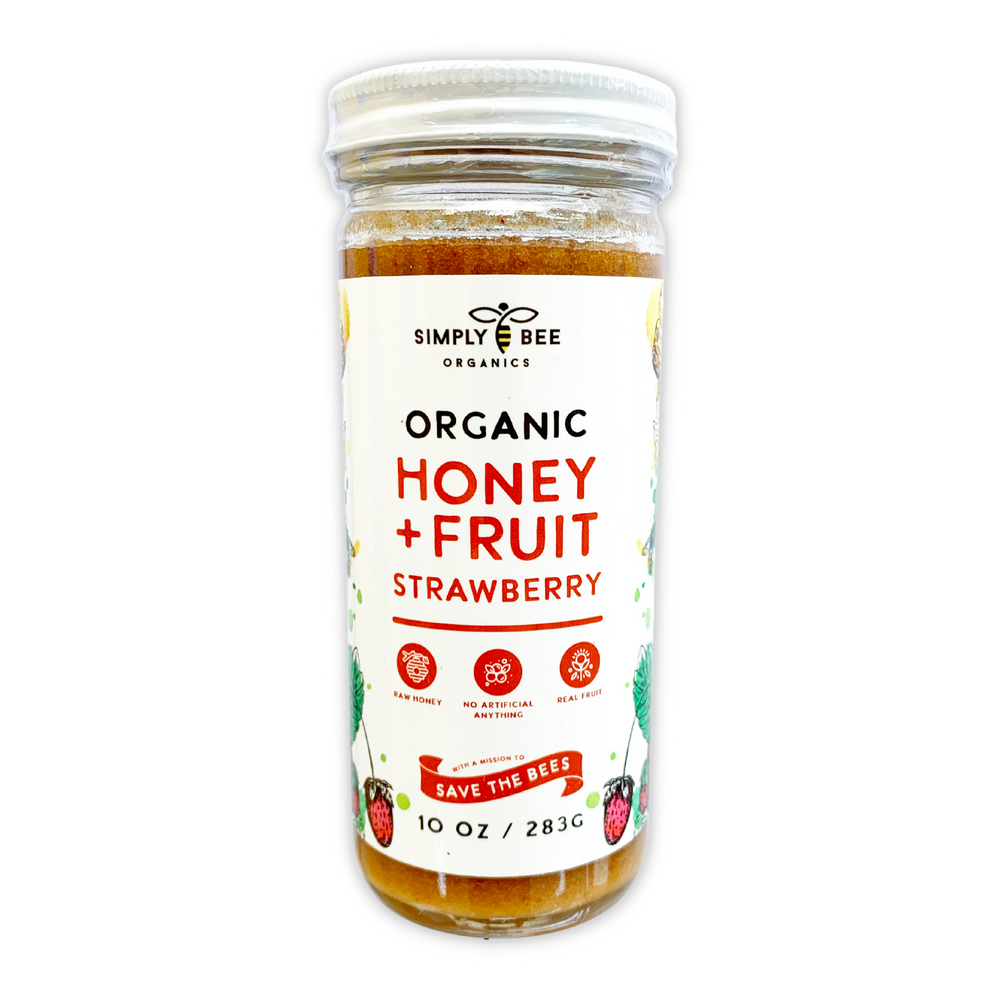 Honey Jam Strawberry | Pure Organic Raw Honey |100% Delicious |Low GI | Supports Well-Beeing | |Non-GMO |0% Additives | Kid Approved