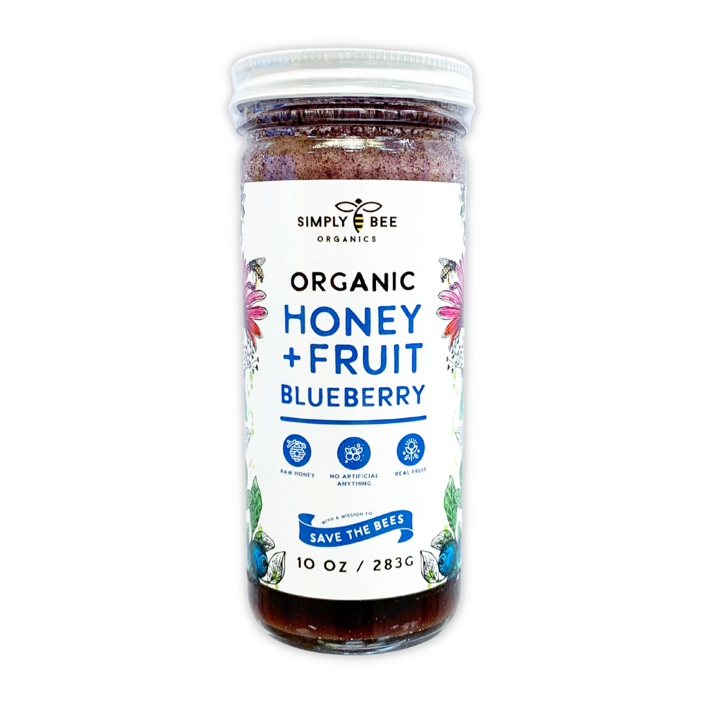 Honey Jam Blueberry | Pure Organic Raw Honey |100% Delicious |Low GI | Supports Well-Beeing | |Non-GMO |0% Additives | Kid Approved
