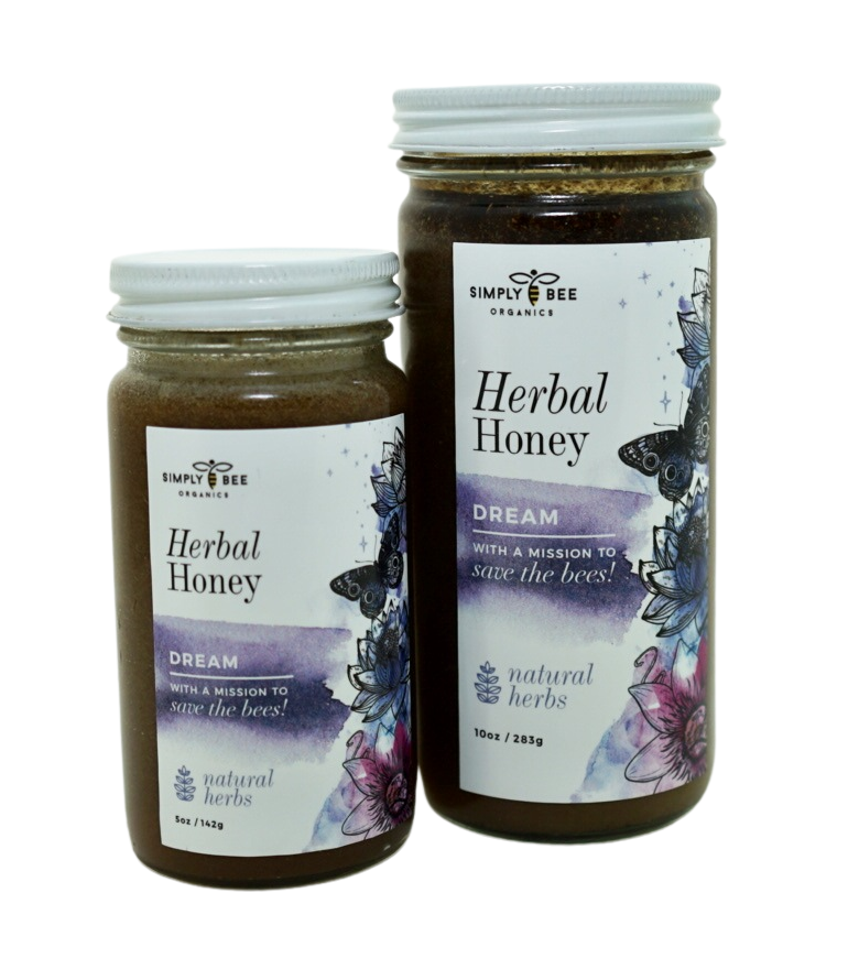 Dream Herbal Honey | Pure Organic Raw Honey | Supports Well-Beeing | Organic Herbs |Non-GMO |0% Additives | Kid Approved