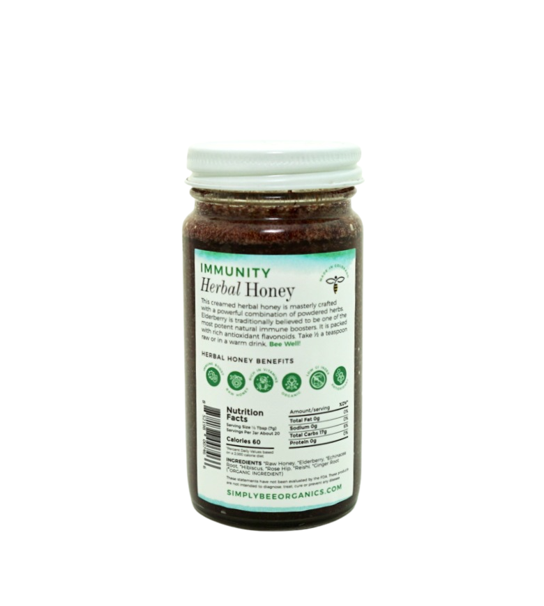 
                  
                    Load image into Gallery viewer, Immunity Herbal Honey | Pure Organic Raw Honey | Supports Well-Beeing | Organic Herbs |Non-GMO |0% Additives | Kid Approved
                  
                