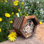 Native Bee House - Colorado Artisan made with Free Wildflower seeds