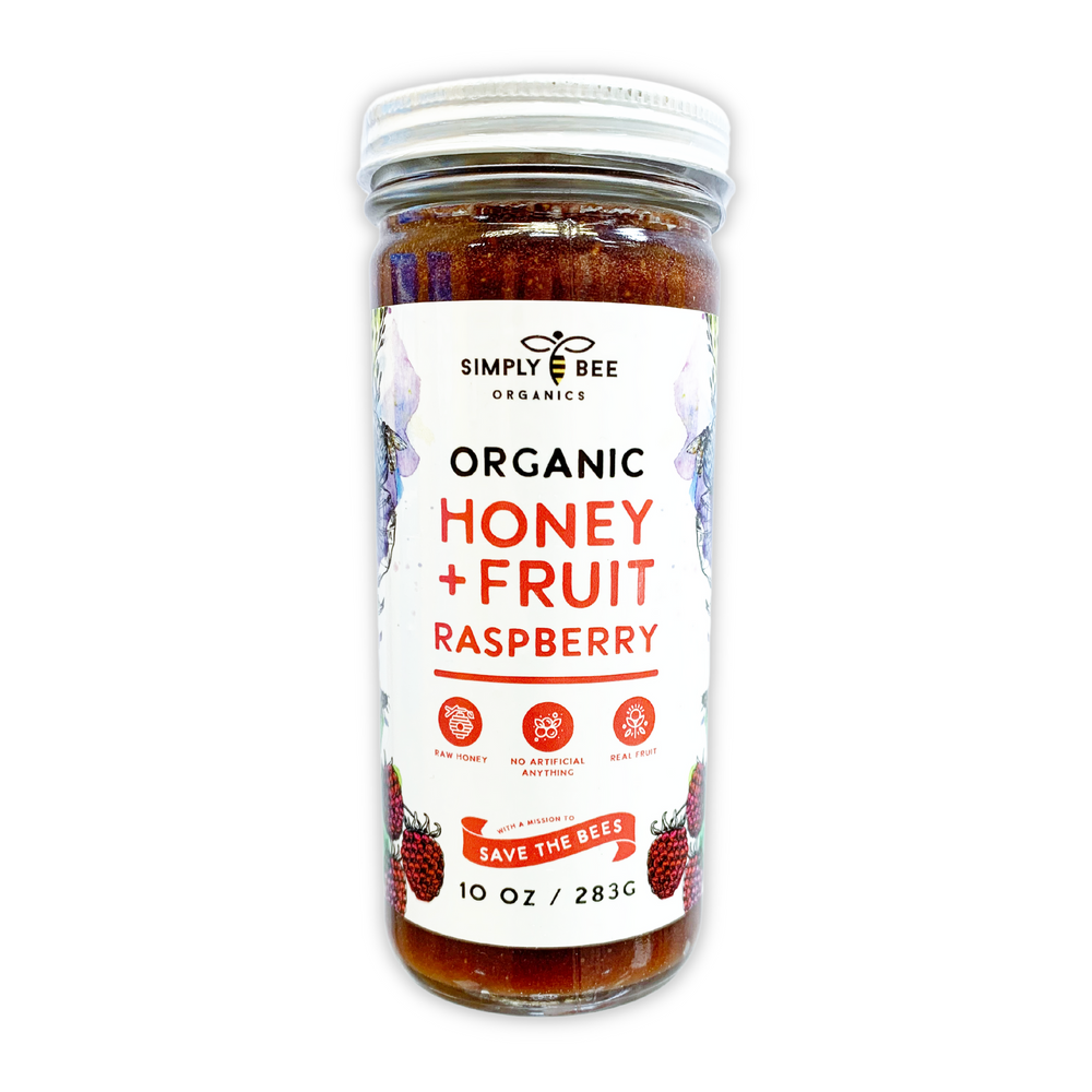 Honey Jam Raspberry | Pure Organic Raw Honey |100% Delicious |Low GI | Supports Well-Beeing | |Non-GMO |0% Additives | Kid Approved