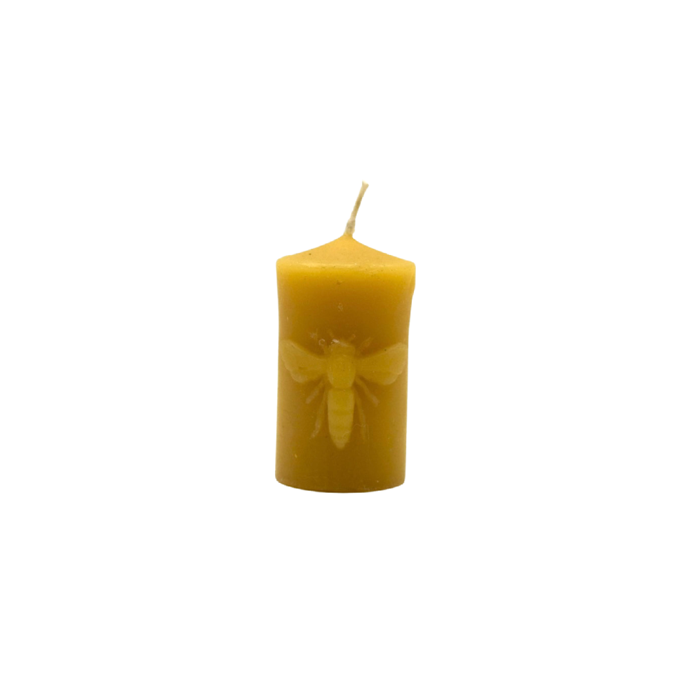 Small Bee Beeswax Candle