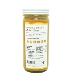 
                  
                    Load image into Gallery viewer, Lemon &amp;amp; Ginger Herbal Honey | Pure Organic Raw Honey | Supports Well-Beeing | Organic Herbs |Non-GMO |0% Additives | Kid Approved
                  
                
