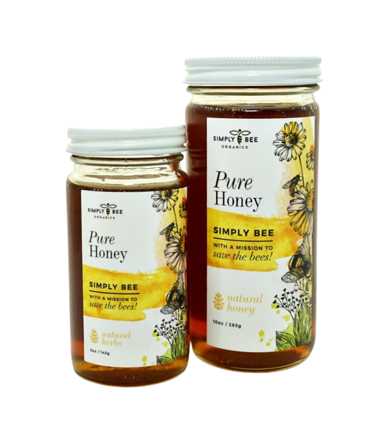 Pure Organic Raw Honey | Supports Well-Beeing |Non-GMO |0% Additives | Kid Approved