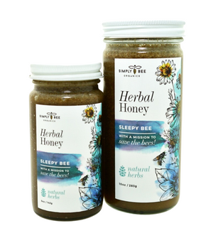 
                  
                    Load image into Gallery viewer, Sleepy Bee Herbal Honey | Pure Organic Raw Honey | Supports Well-Beeing | Organic Herbs |Non-GMO |0% Additives | Kid Approved
                  
                